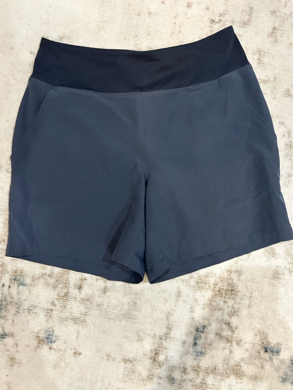 Patagonia Navy Body with Black Waistband Women's Athletic Shorts